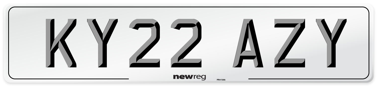 KY22 AZY Number Plate from New Reg